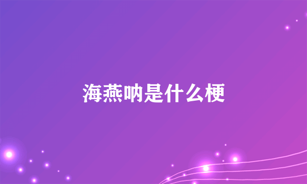 海燕呐是什么梗
