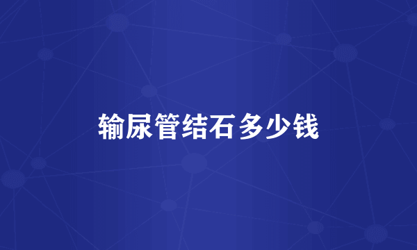 输尿管结石多少钱