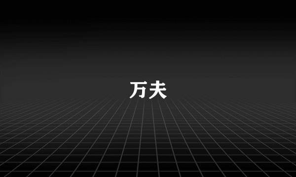 万夫