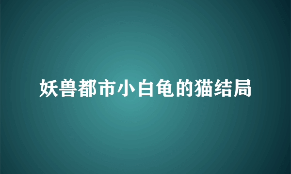 妖兽都市小白龟的猫结局