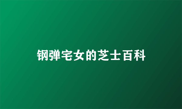 钢弹宅女的芝士百科