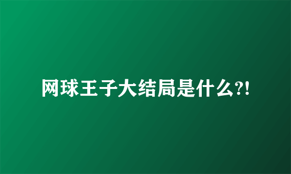 网球王子大结局是什么?!