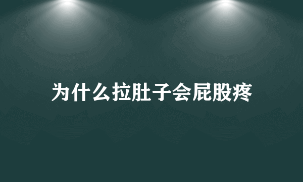 为什么拉肚子会屁股疼