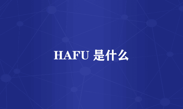 HAFU 是什么