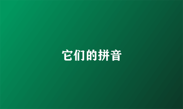 它们的拼音