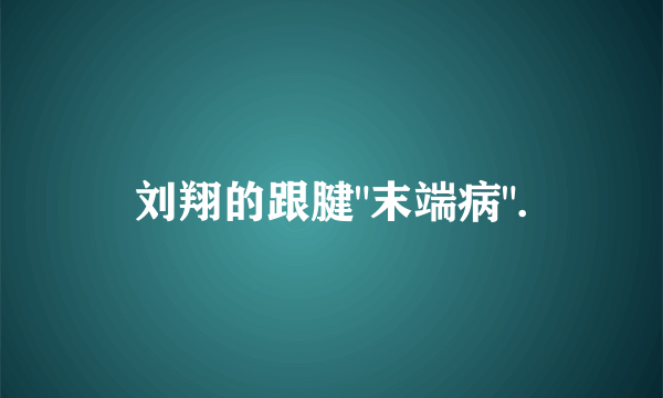 刘翔的跟腱