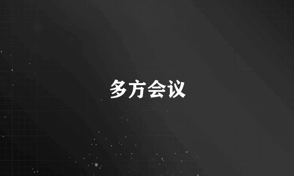 多方会议