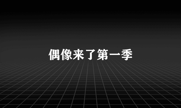 偶像来了第一季