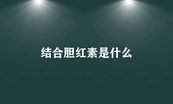 结合胆红素是什么