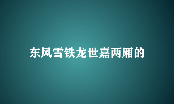 东风雪铁龙世嘉两厢的