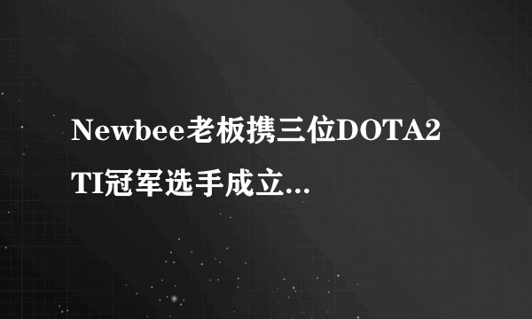 Newbee老板携三位DOTA2 TI冠军选手成立Newbee.B战队