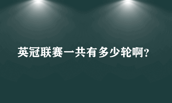 英冠联赛一共有多少轮啊？