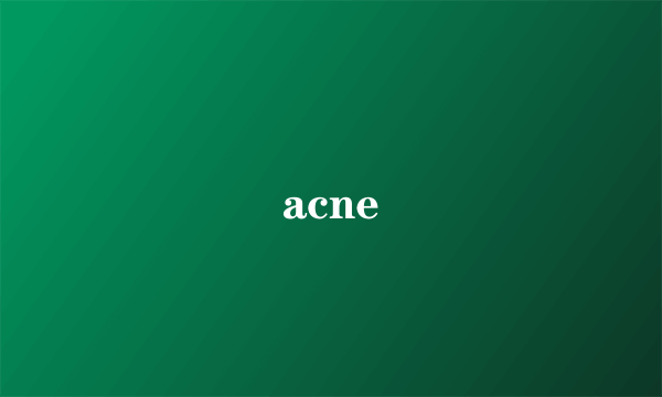 acne