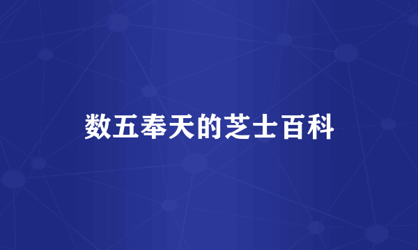数五奉天的芝士百科