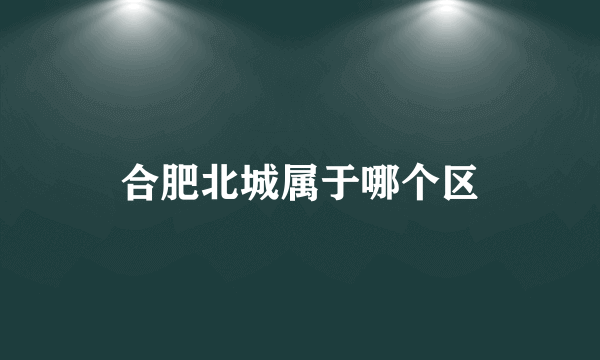 合肥北城属于哪个区