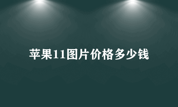 苹果11图片价格多少钱