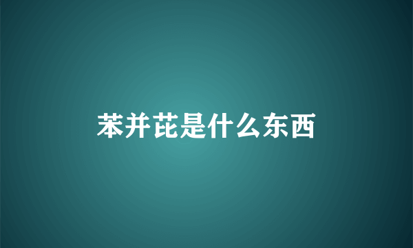苯并芘是什么东西