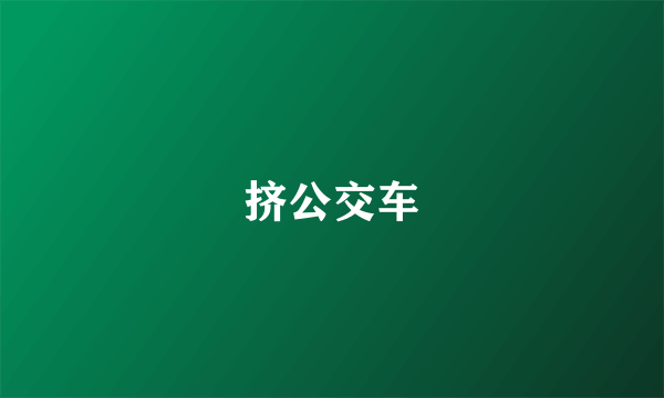 挤公交车