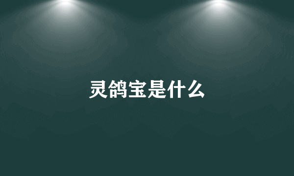 灵鸽宝是什么