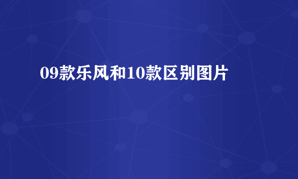 09款乐风和10款区别图片