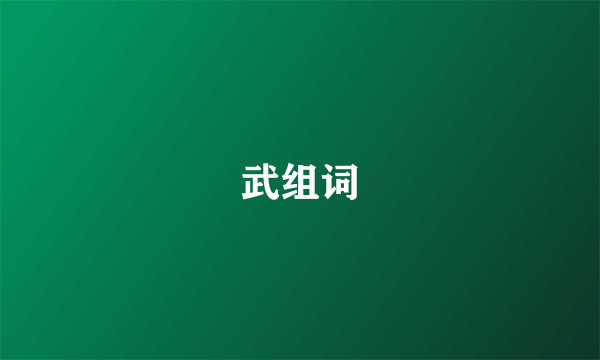 武组词