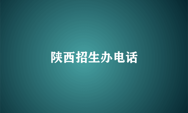 陕西招生办电话