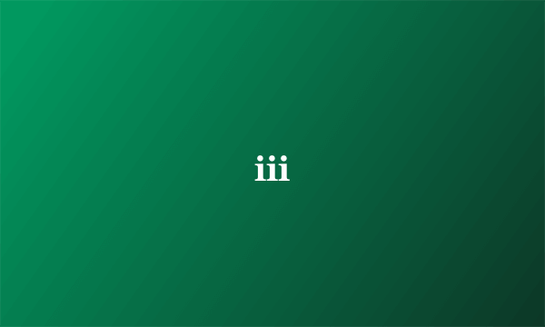 iii