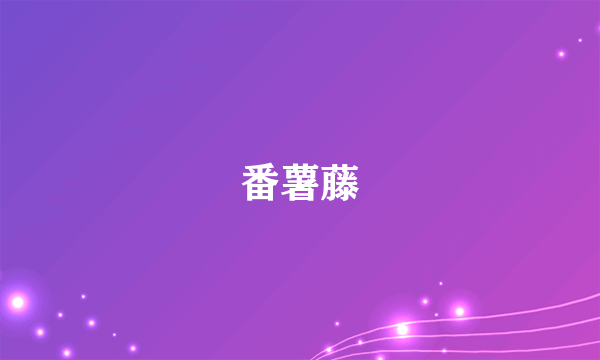 番薯藤