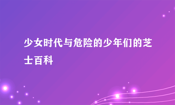 少女时代与危险的少年们的芝士百科