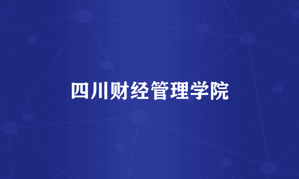 四川财经管理学院