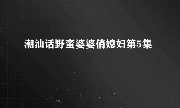 潮汕话野蛮婆婆俏媳妇第5集