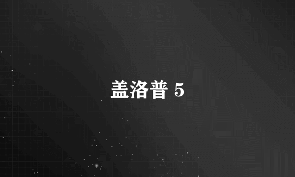 盖洛普 5