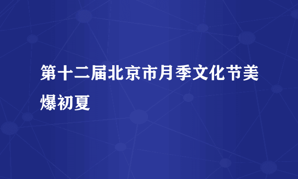 第十二届北京市月季文化节美爆初夏