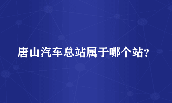 唐山汽车总站属于哪个站？