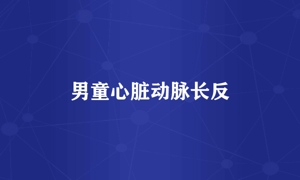 男童心脏动脉长反