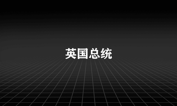 英国总统