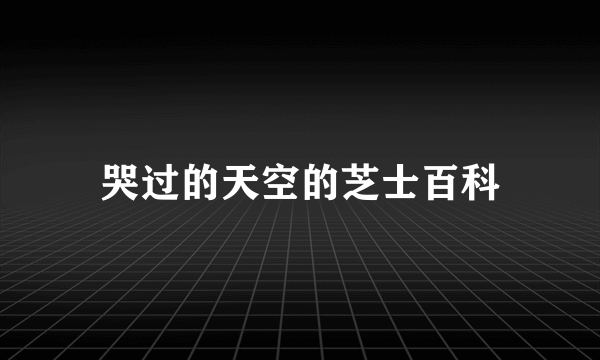 哭过的天空的芝士百科