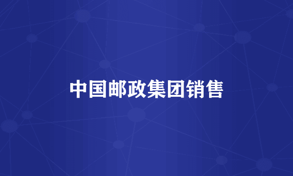 中国邮政集团销售
