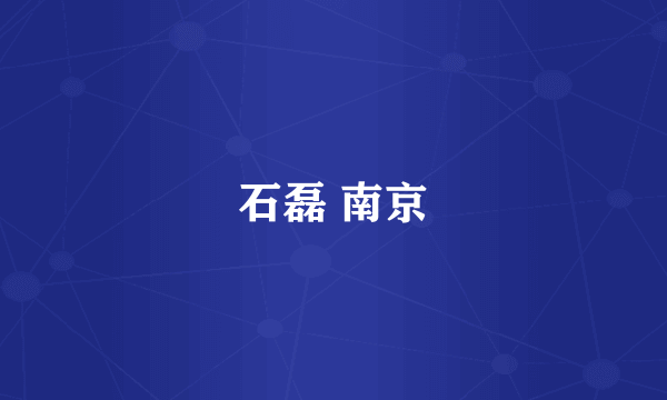 石磊 南京