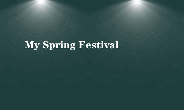 My Spring Festival