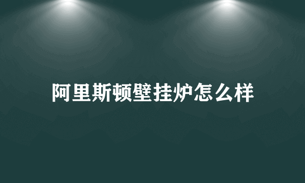 阿里斯顿壁挂炉怎么样