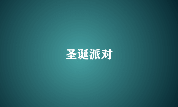 圣诞派对
