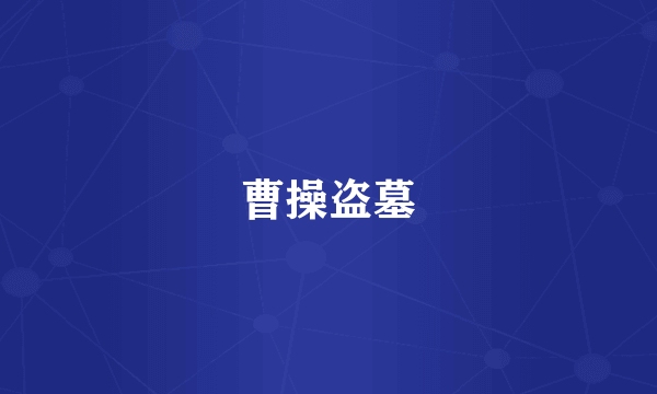 曹操盗墓