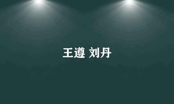 王遵 刘丹