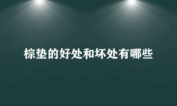 棕垫的好处和坏处有哪些