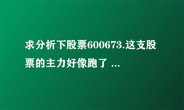 求分析下股票600673.这支股票的主力好像跑了 ，还能继续持有吗？送转股票后能涨吗？