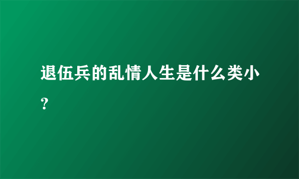 退伍兵的乱情人生是什么类小？