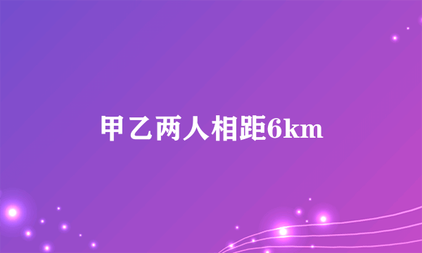 甲乙两人相距6km