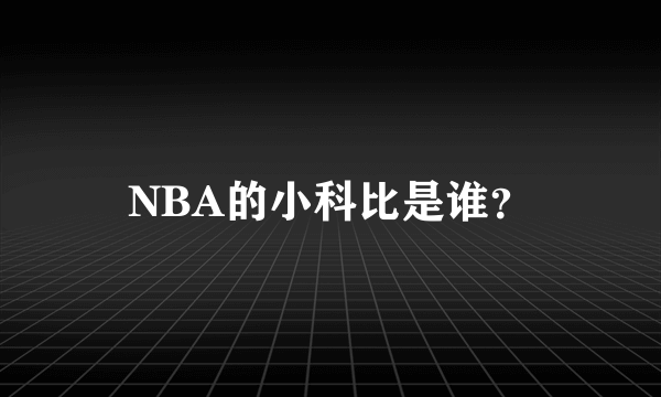 NBA的小科比是谁？