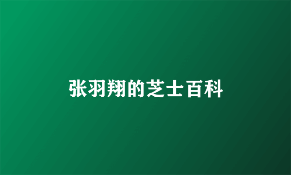 张羽翔的芝士百科